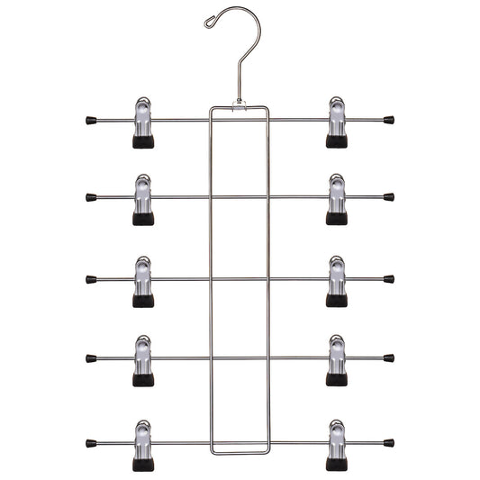 Metal Hanger with Clips 5 Tier