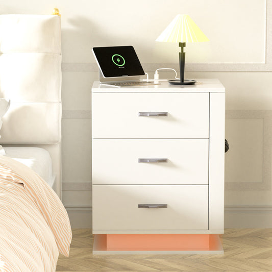 Nightstand w/ Charging Station  UBS Ports (Left Side)