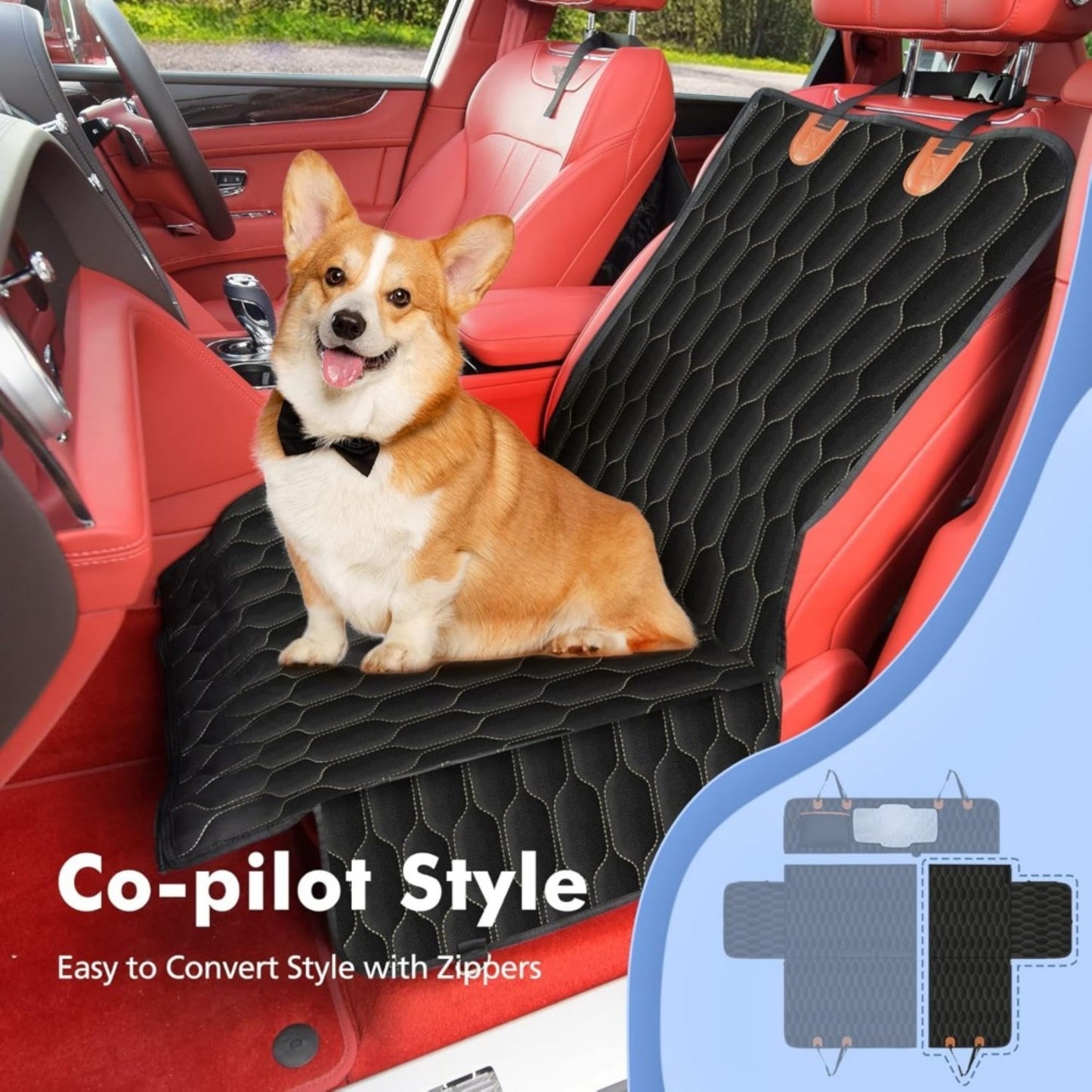 Dog Car Seat Cover for Back Seat