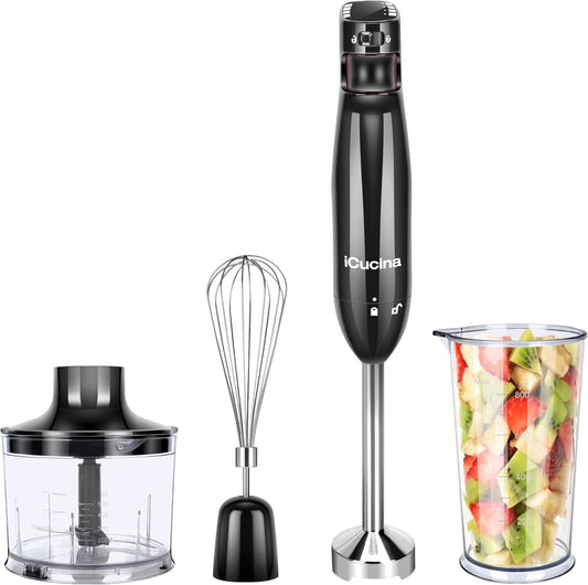 4-in-1 Variable Speed Immersion Hand Blender