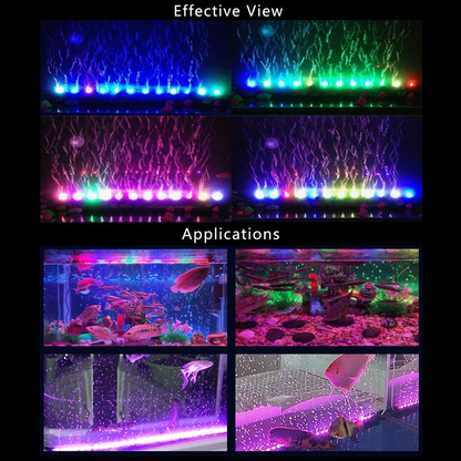 LED Air Bubble Aquarium Color Changing Light