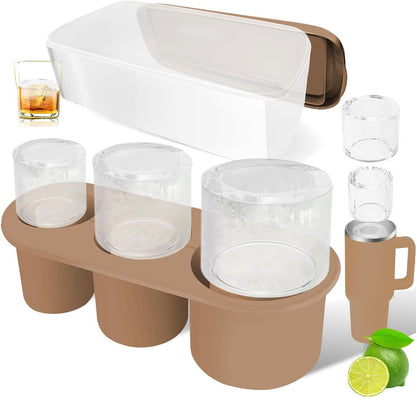 Tumbler Ice Mold Silicone w/ Tray